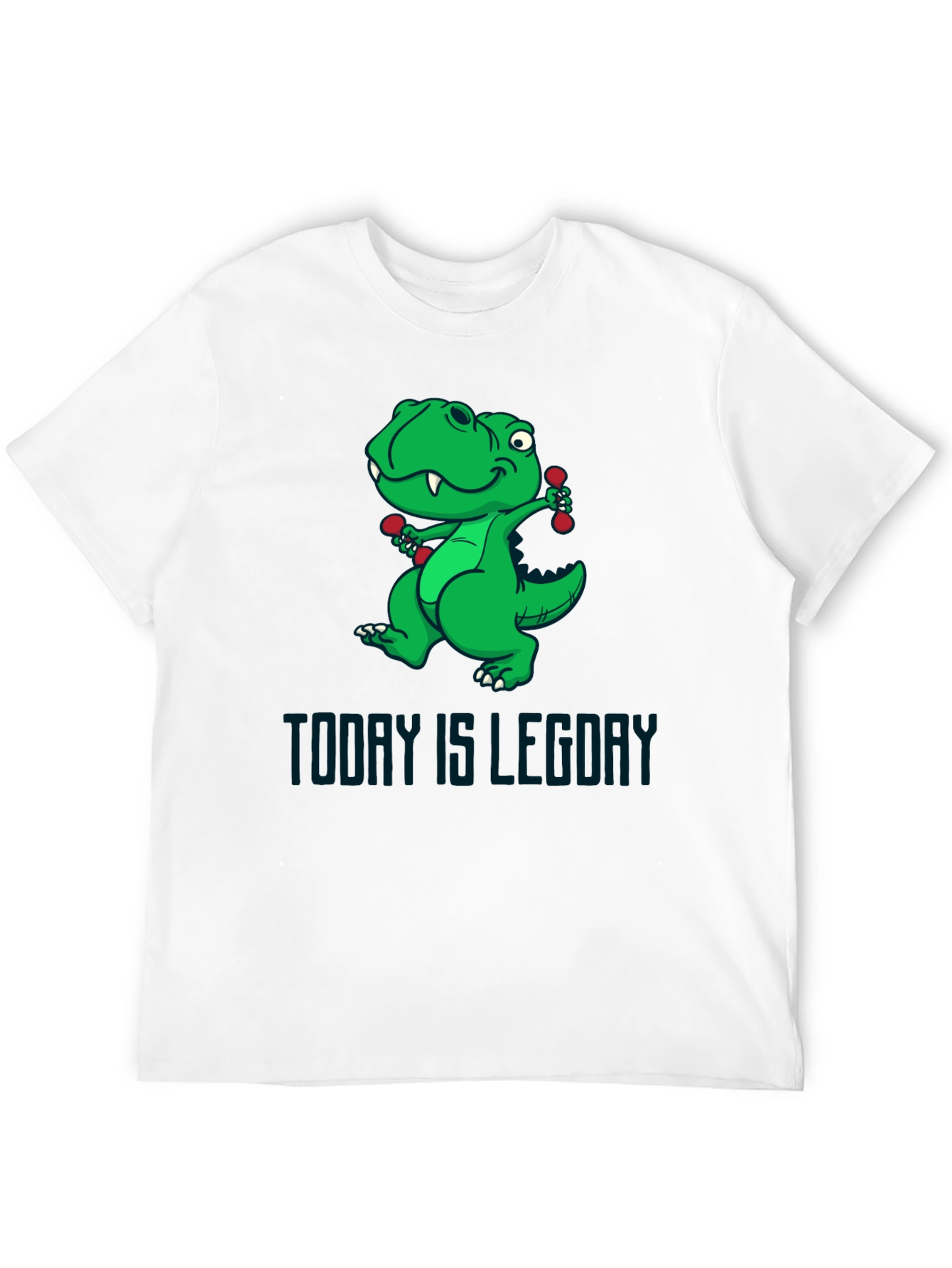 Dino Leg Day T-Shirt - Funny Workout Tee