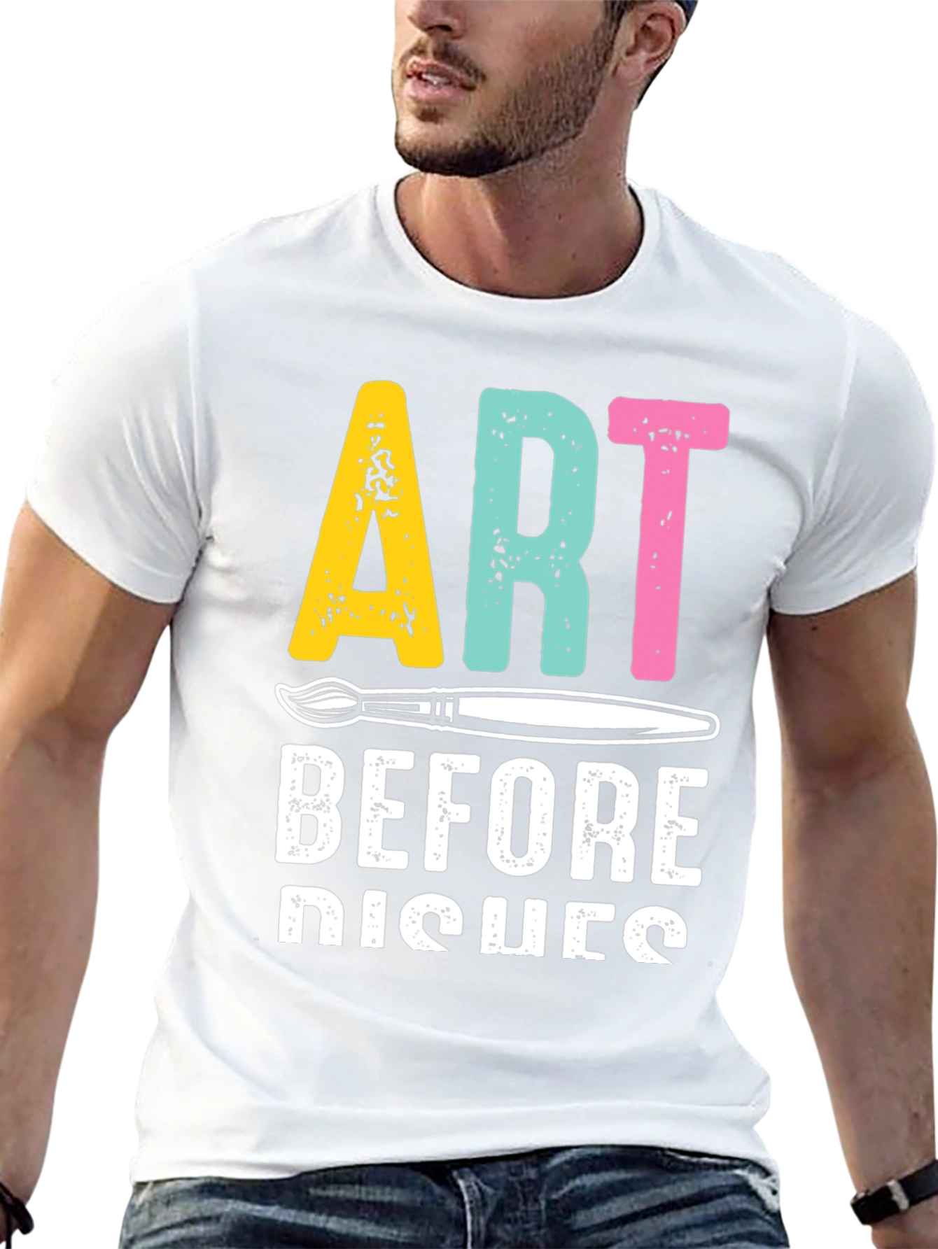 Art Before Dishes Graphic Tee - Artist T-Shirt