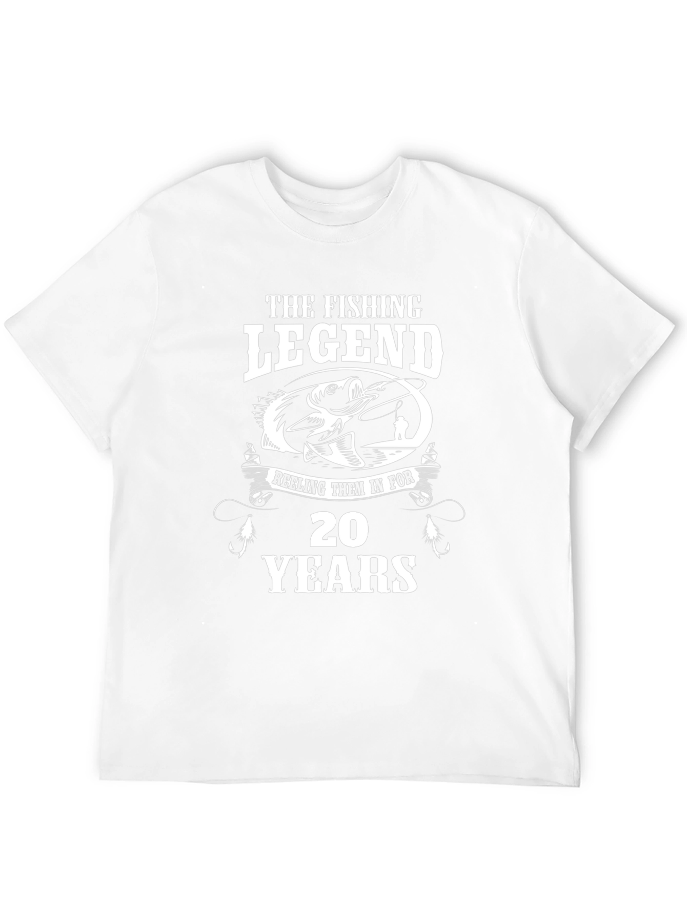 Fishing Legend 20 Years Graphic T-Shirt