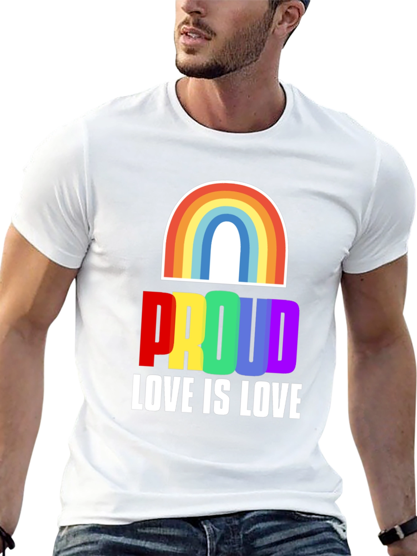 Rainbow Proud Love is Love T-Shirt