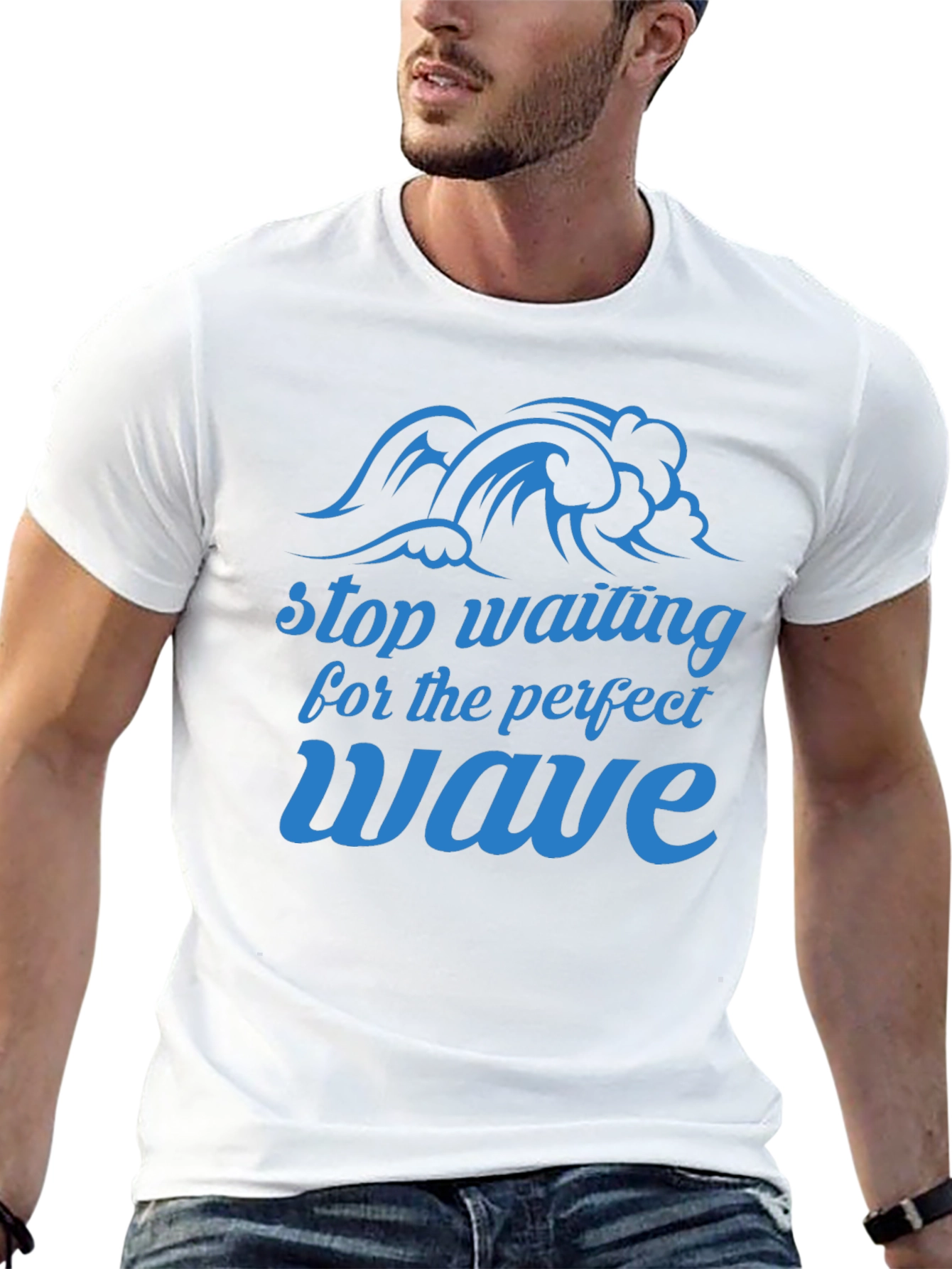 Perfect Wave Black Graphic T-Shirt