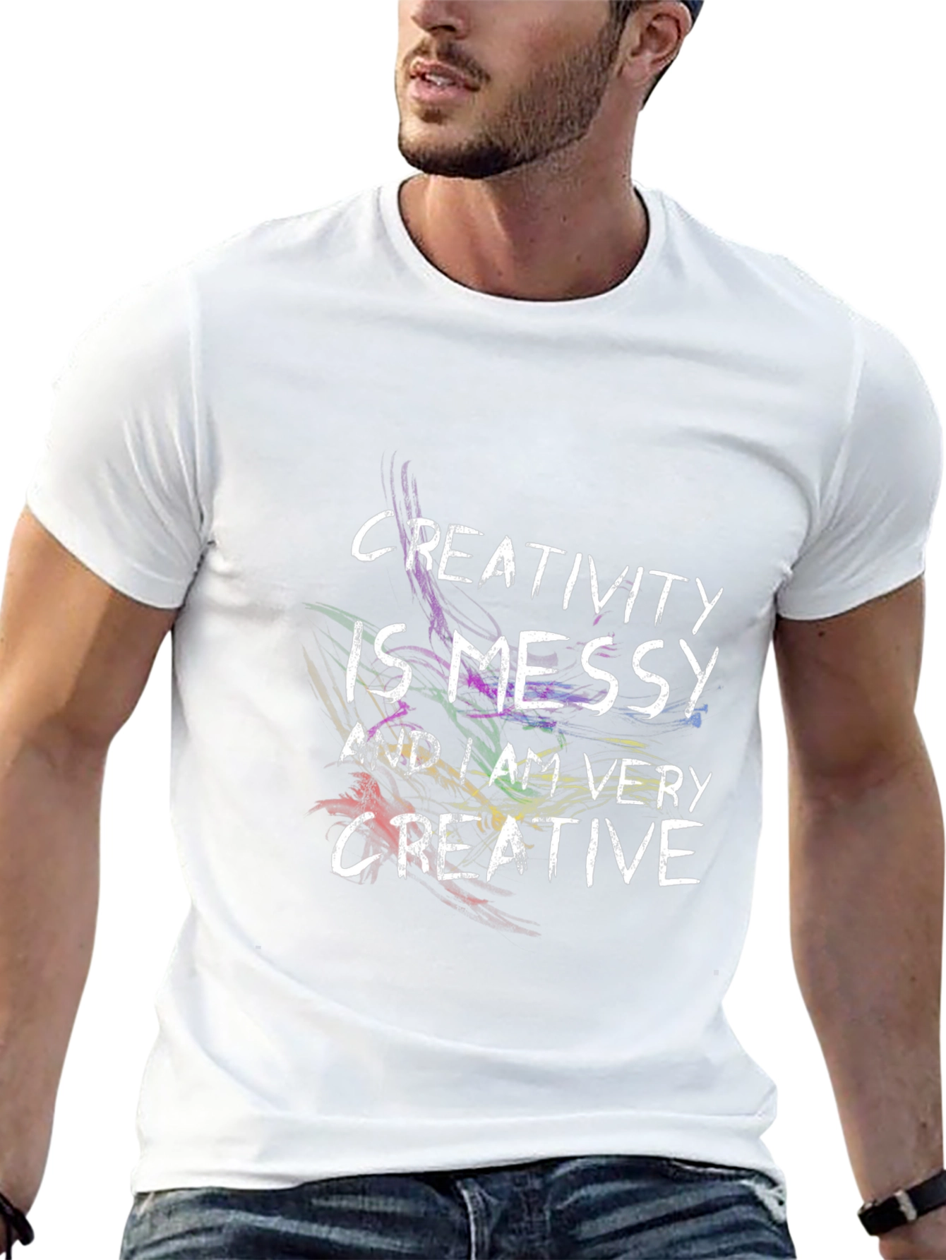 Creativity is Messy T-Shirt - Mens Black Tee