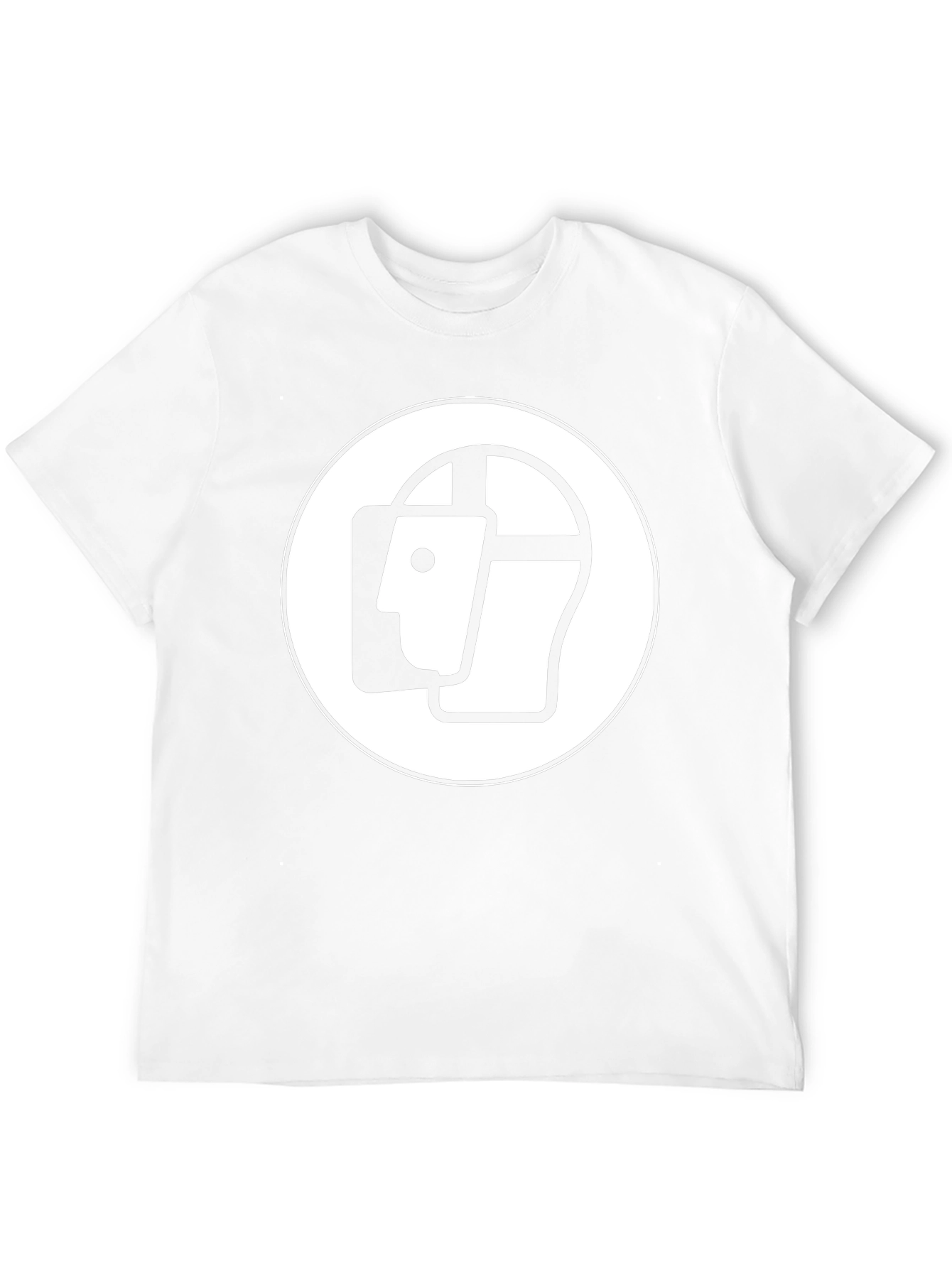 Abstract Face Graphic Black T-Shirt