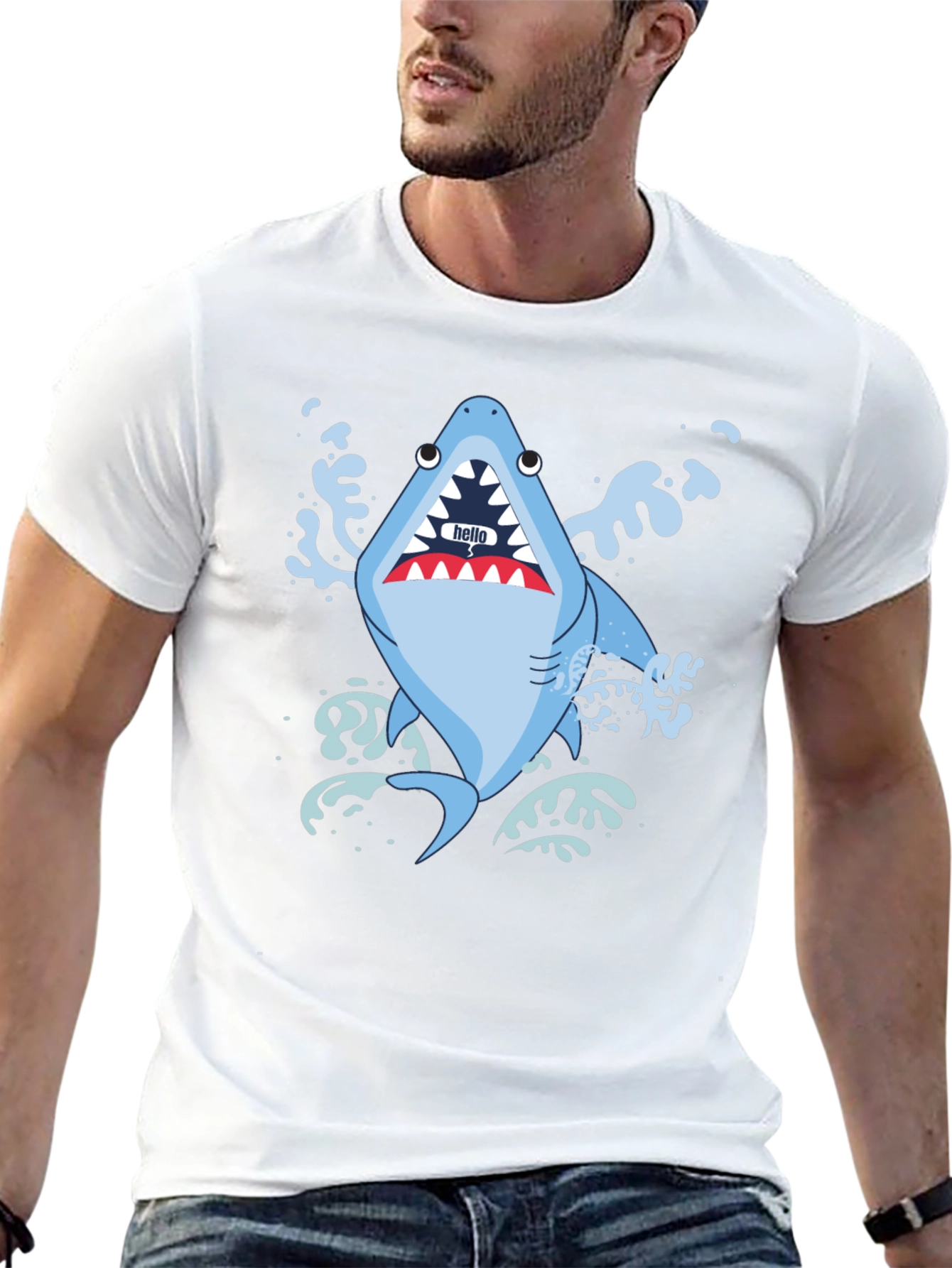 Shark Attack T-Shirt - Funny Graphic Tee