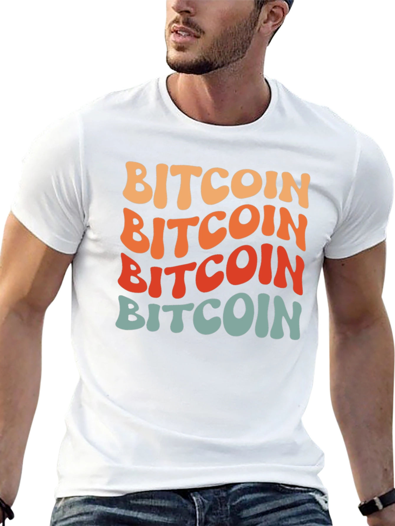 Retro Bitcoin T-Shirt - Stack Crypto Tee
