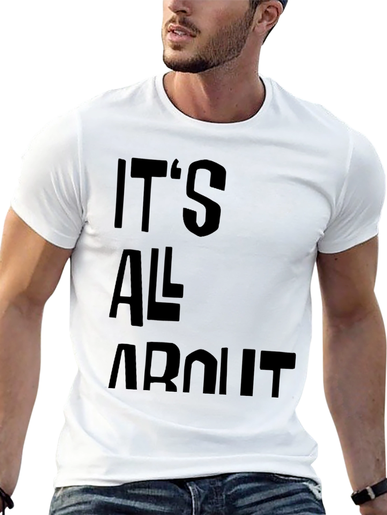 Its All About T-Shirt - Black Graphic Tee