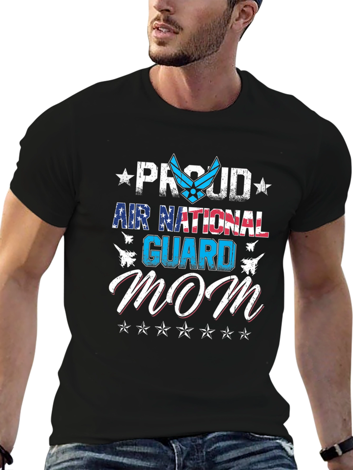 Proud Air National Guard Mom T-Shirt
