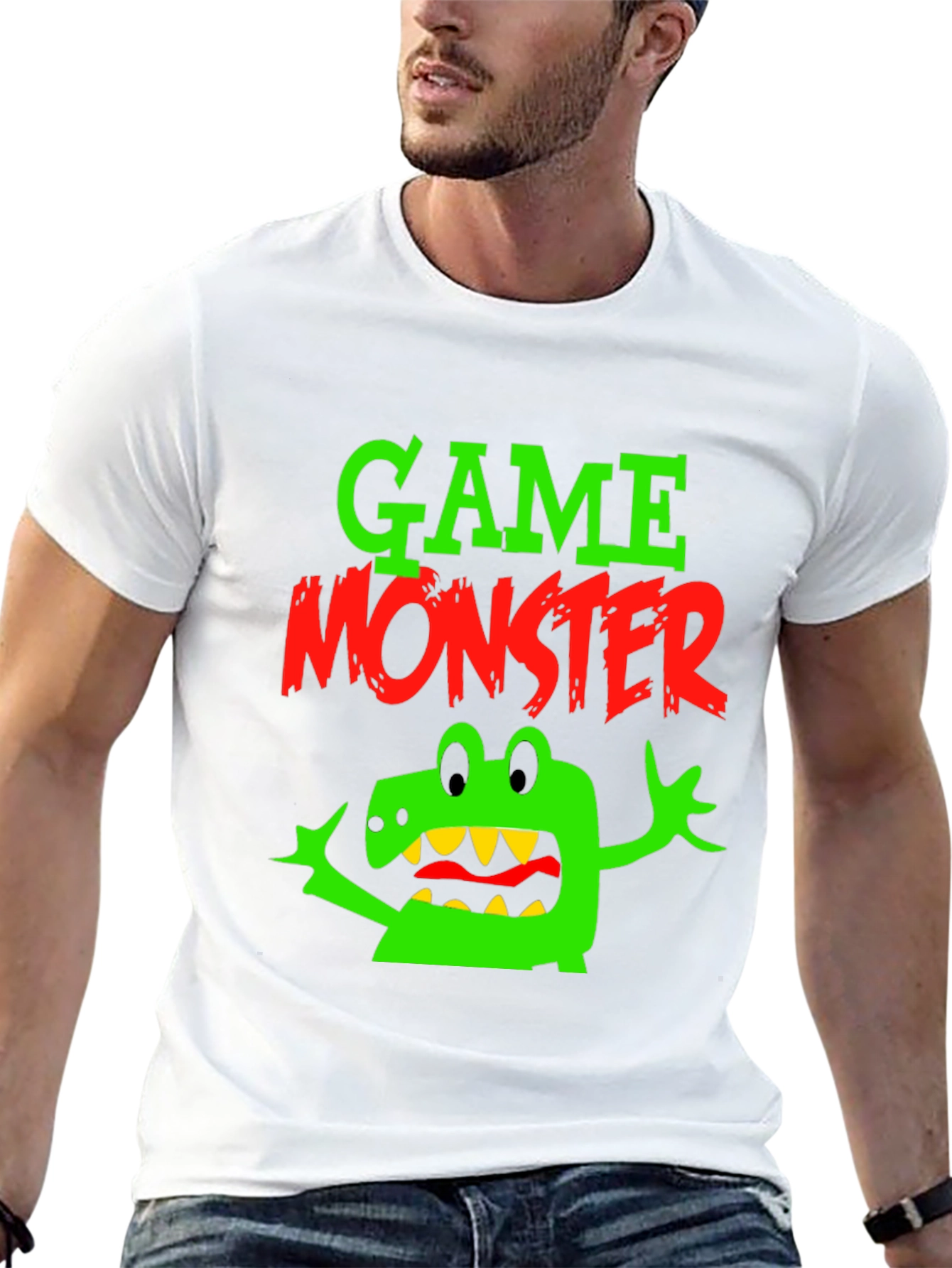 Game Monster Black Graphic Tee