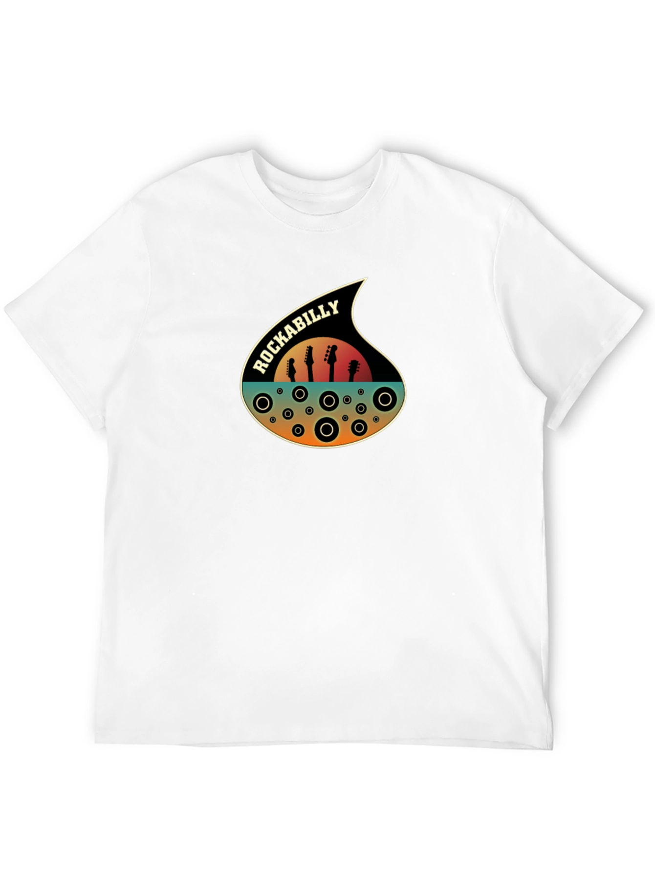 Retro Rockabilly Guitar T-Shirt