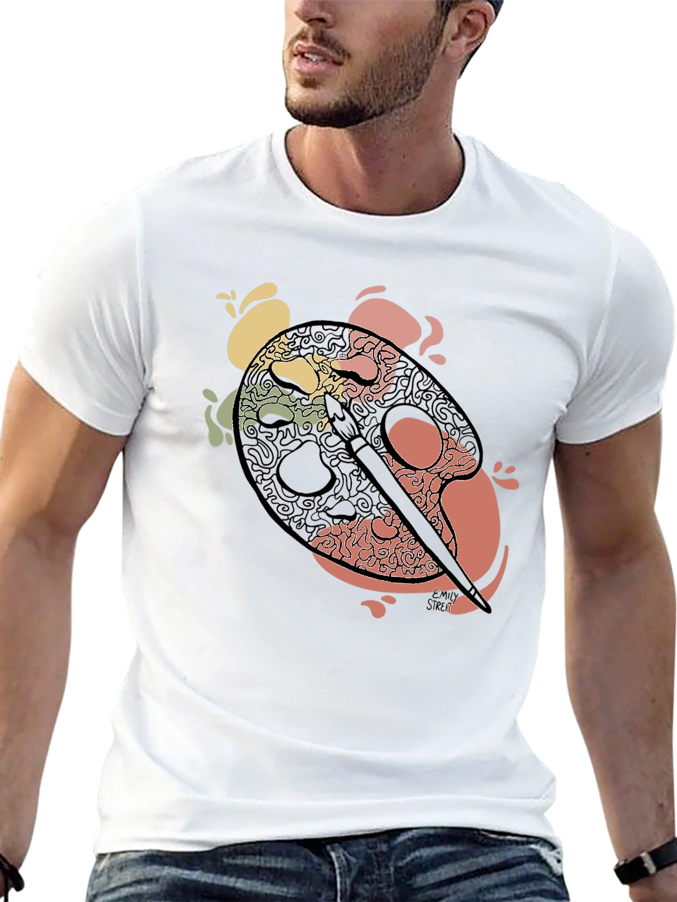 Artist Palette Graphic Tee - Painter T-Shirt