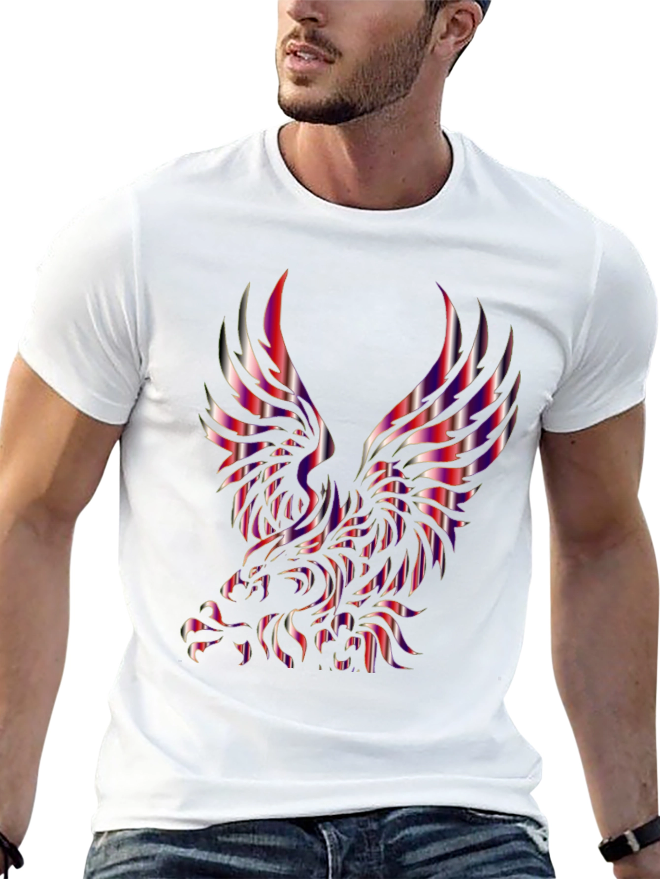 Striking Eagle Graphic Tee - Bold & Stylish