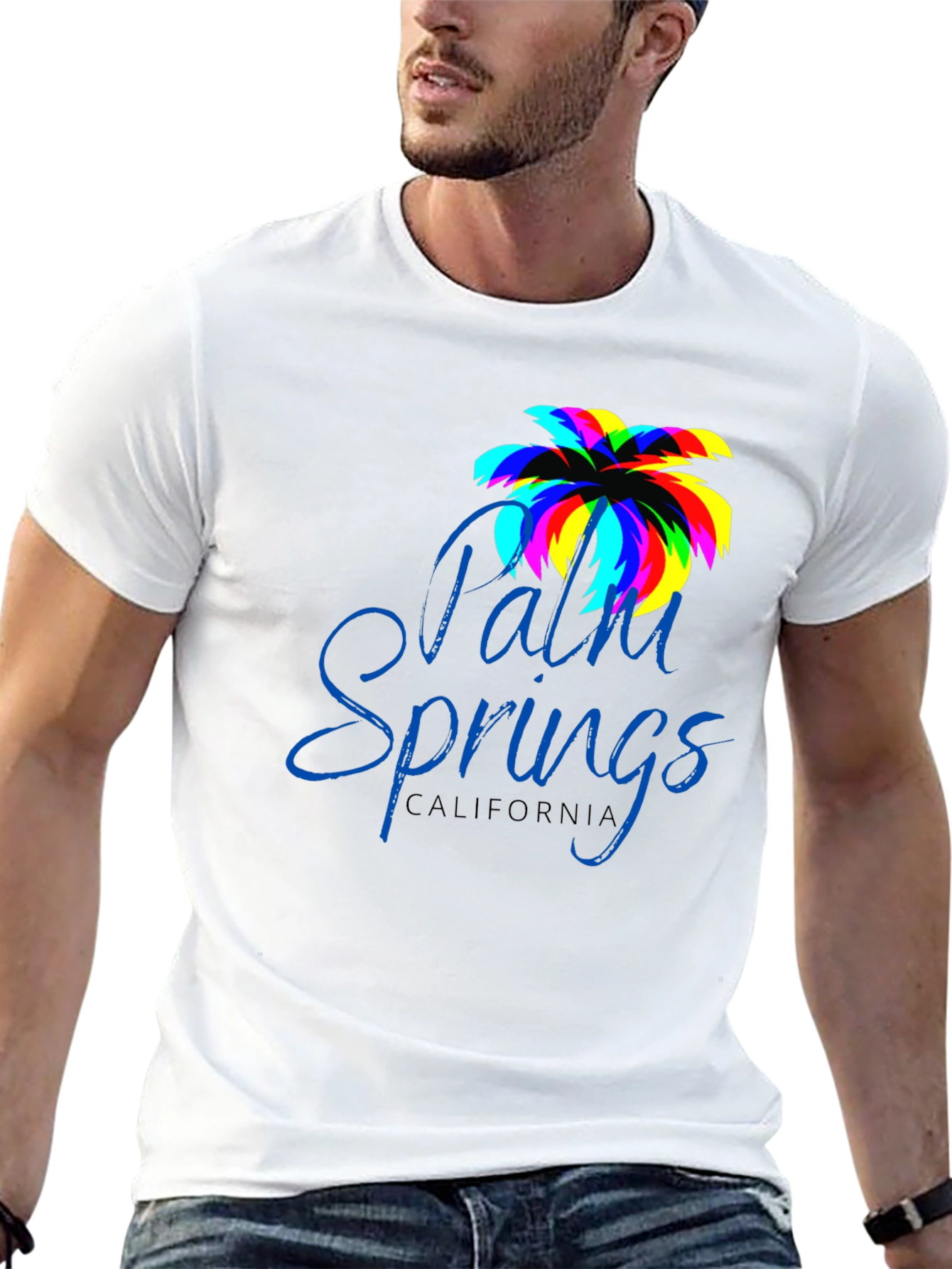 Palm Springs California Black T-Shirt