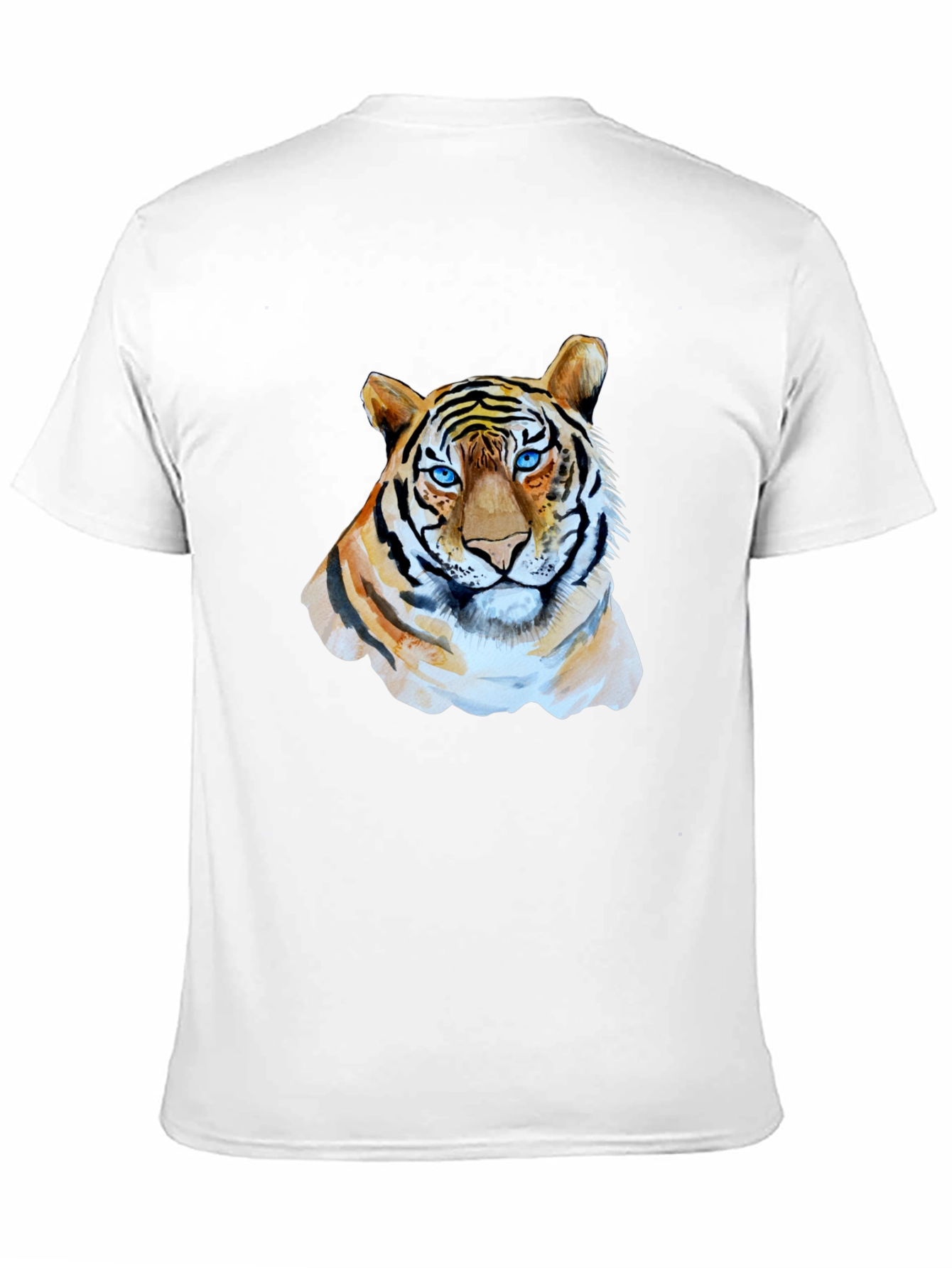 Tiger Graphic T-Shirt - Mens Black Crew Neck Tee