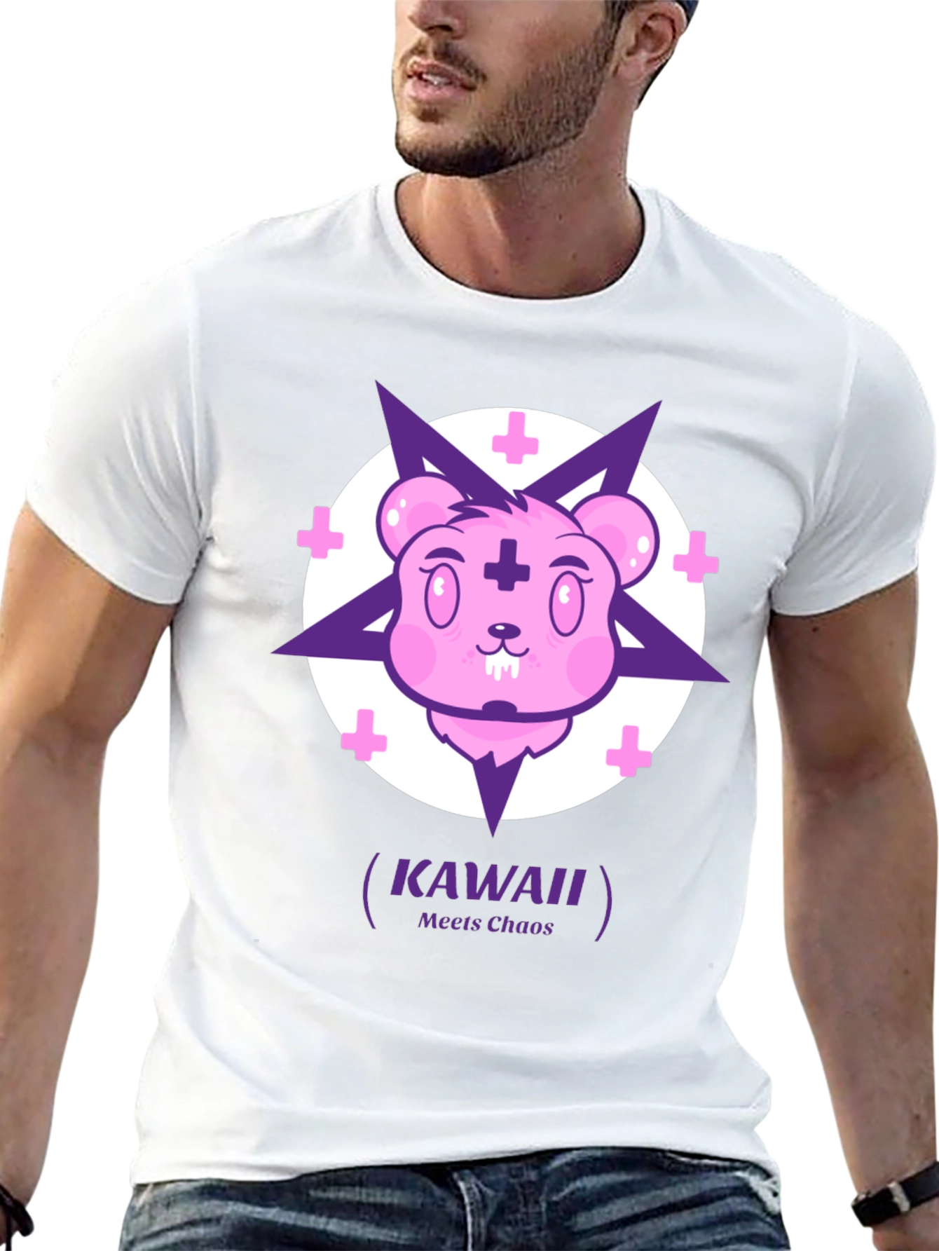 Kawaii Meets Chaos Graphic T-Shirt