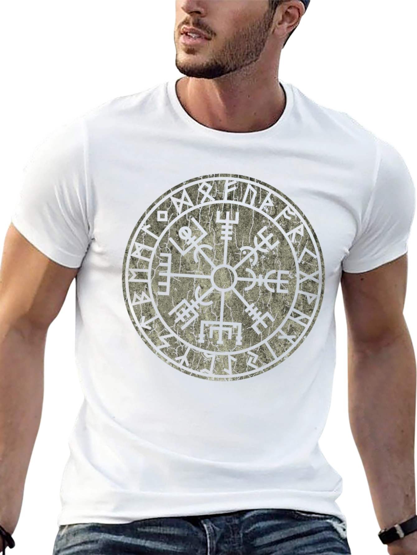 Vegvisir Compass Viking Runes T-Shirt