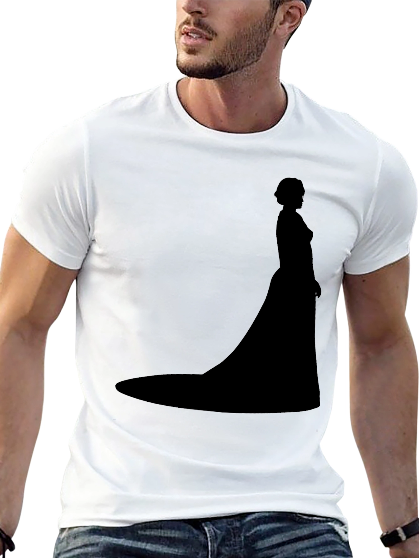Elegant Silhouette T-Shirt - Classic Style