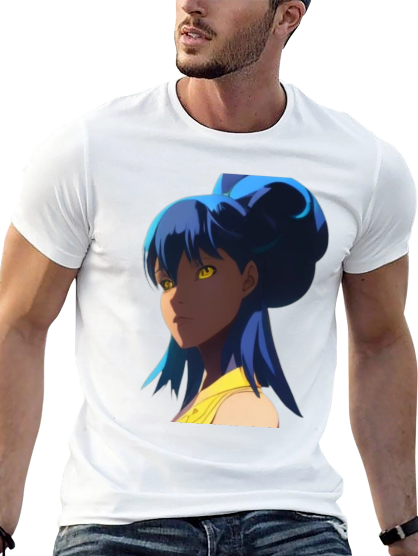 Anime Girl Graphic Tee - Stylish Black T-Shirt