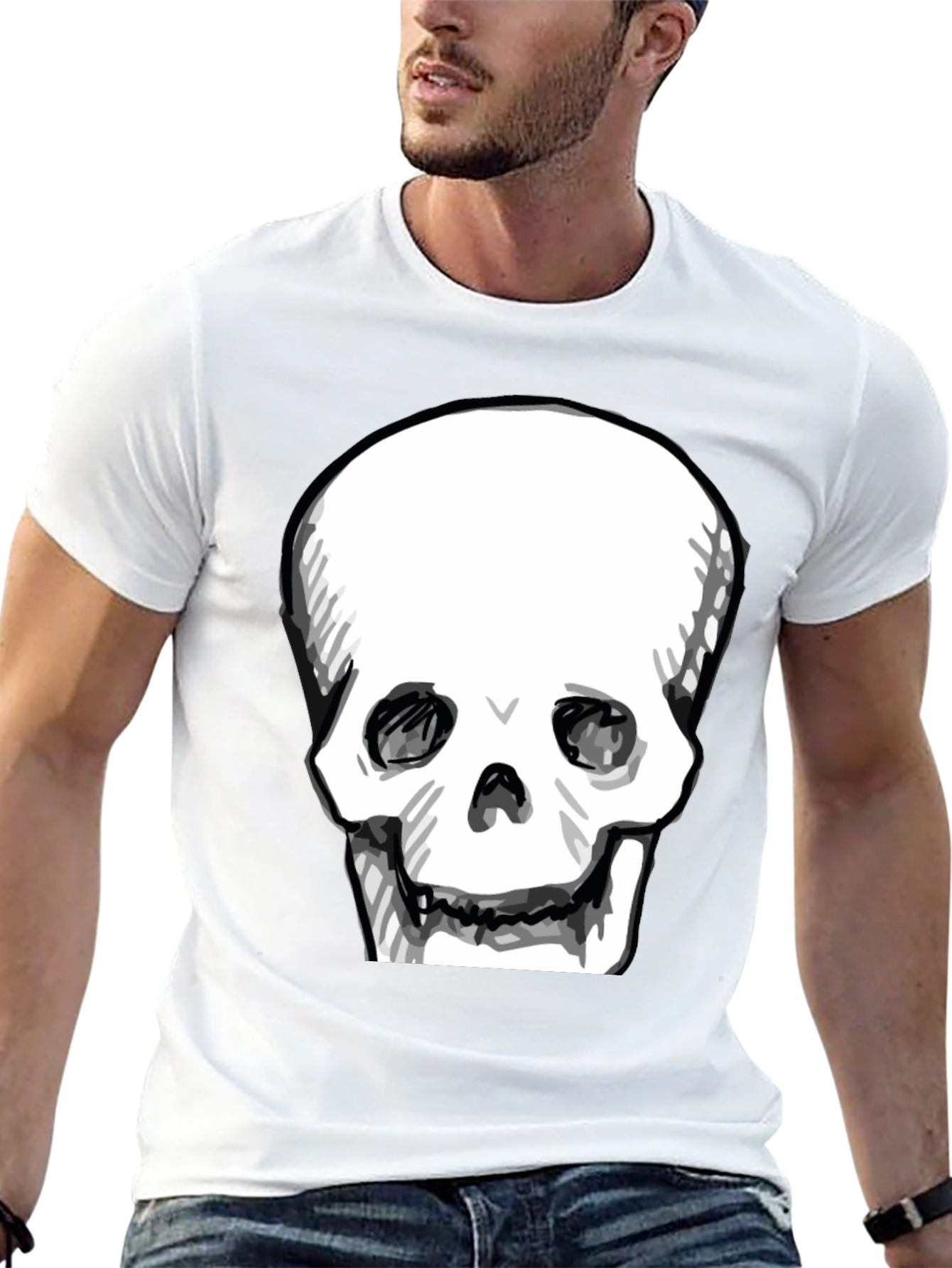 Skull Graphic Black T-Shirt