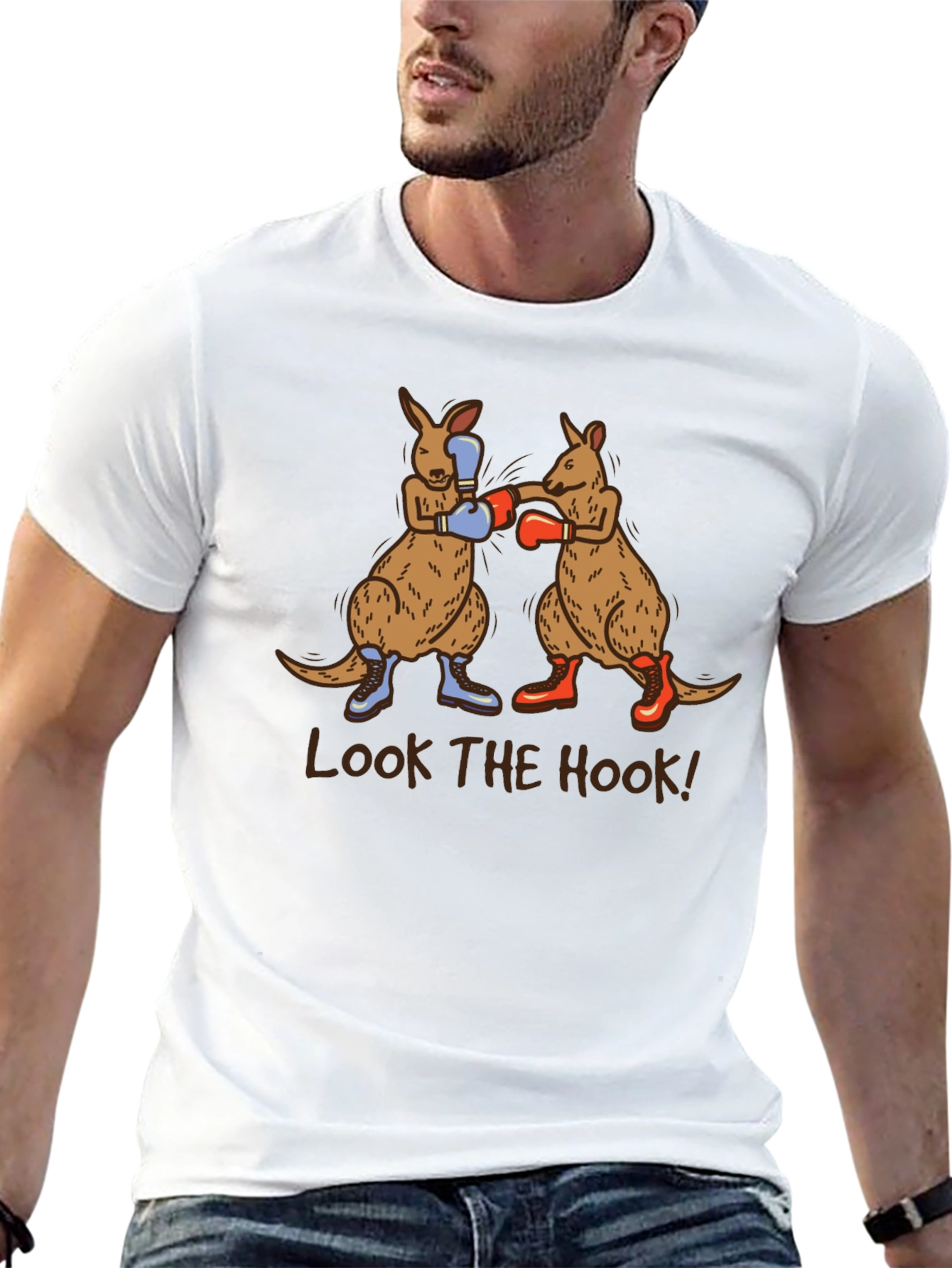 Boxing Kangaroos T-Shirt - Look the Hook!
