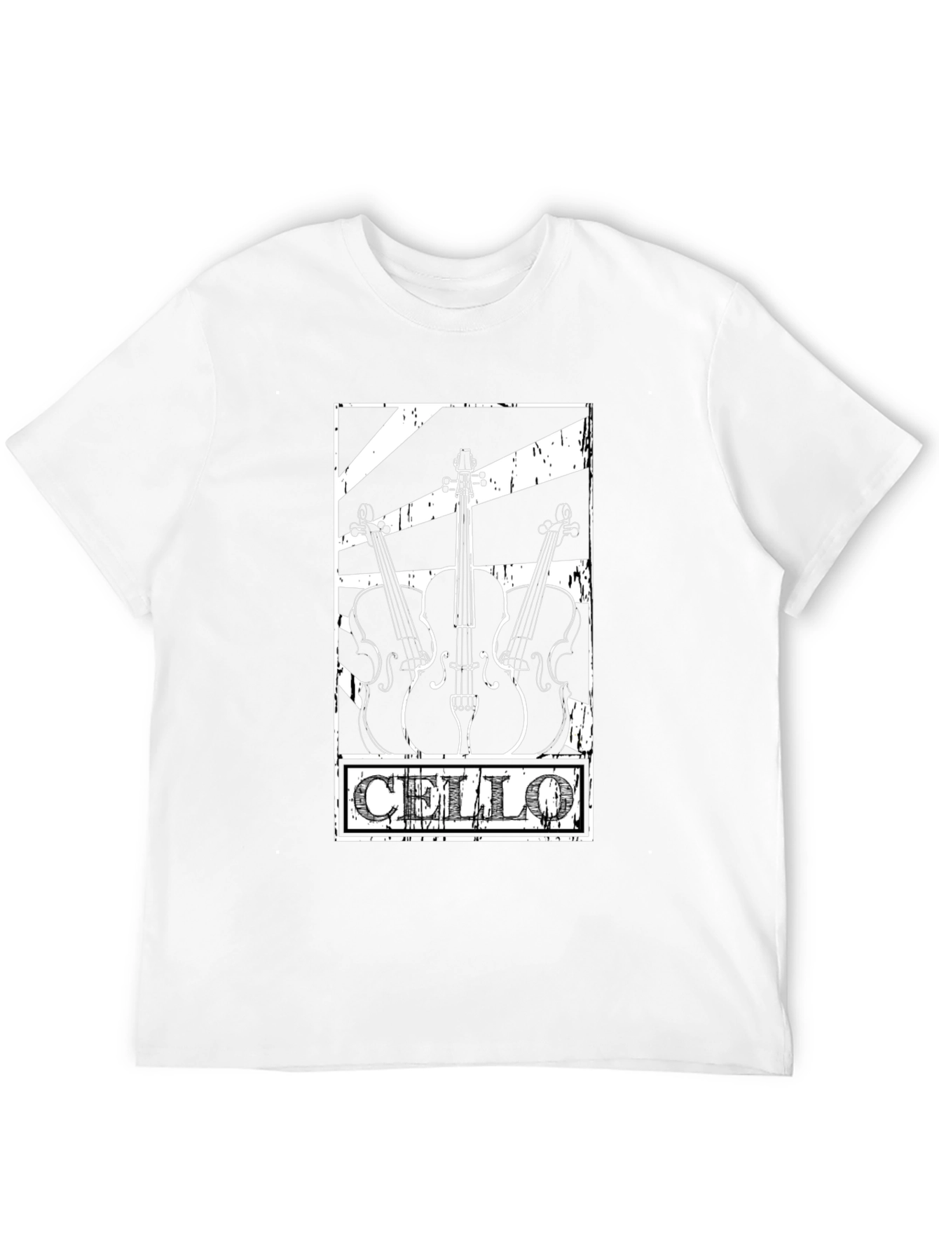Cello Music T-Shirt Black Graphic Tee