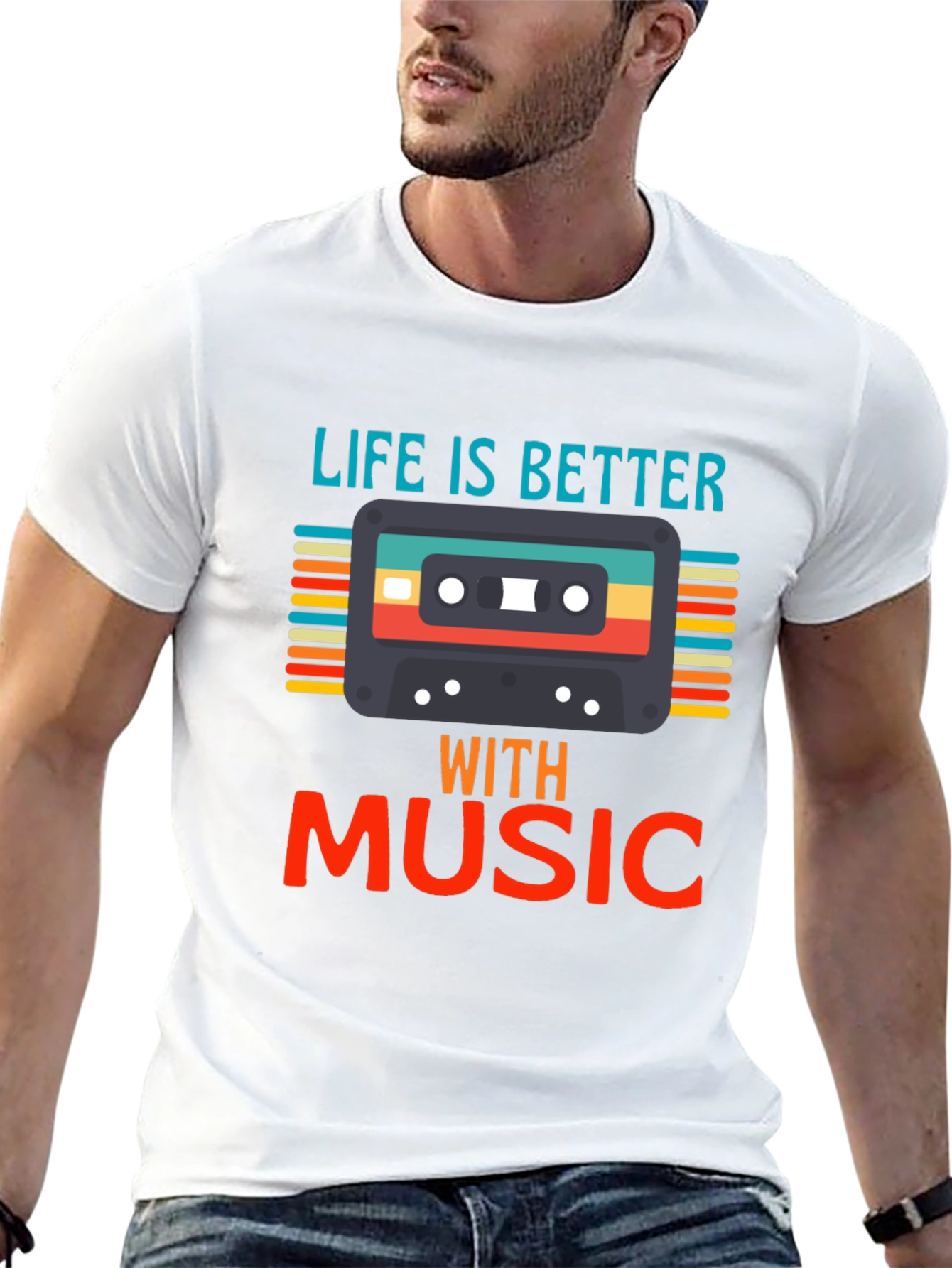 Life Is Better With Music Graphic T-Shirt