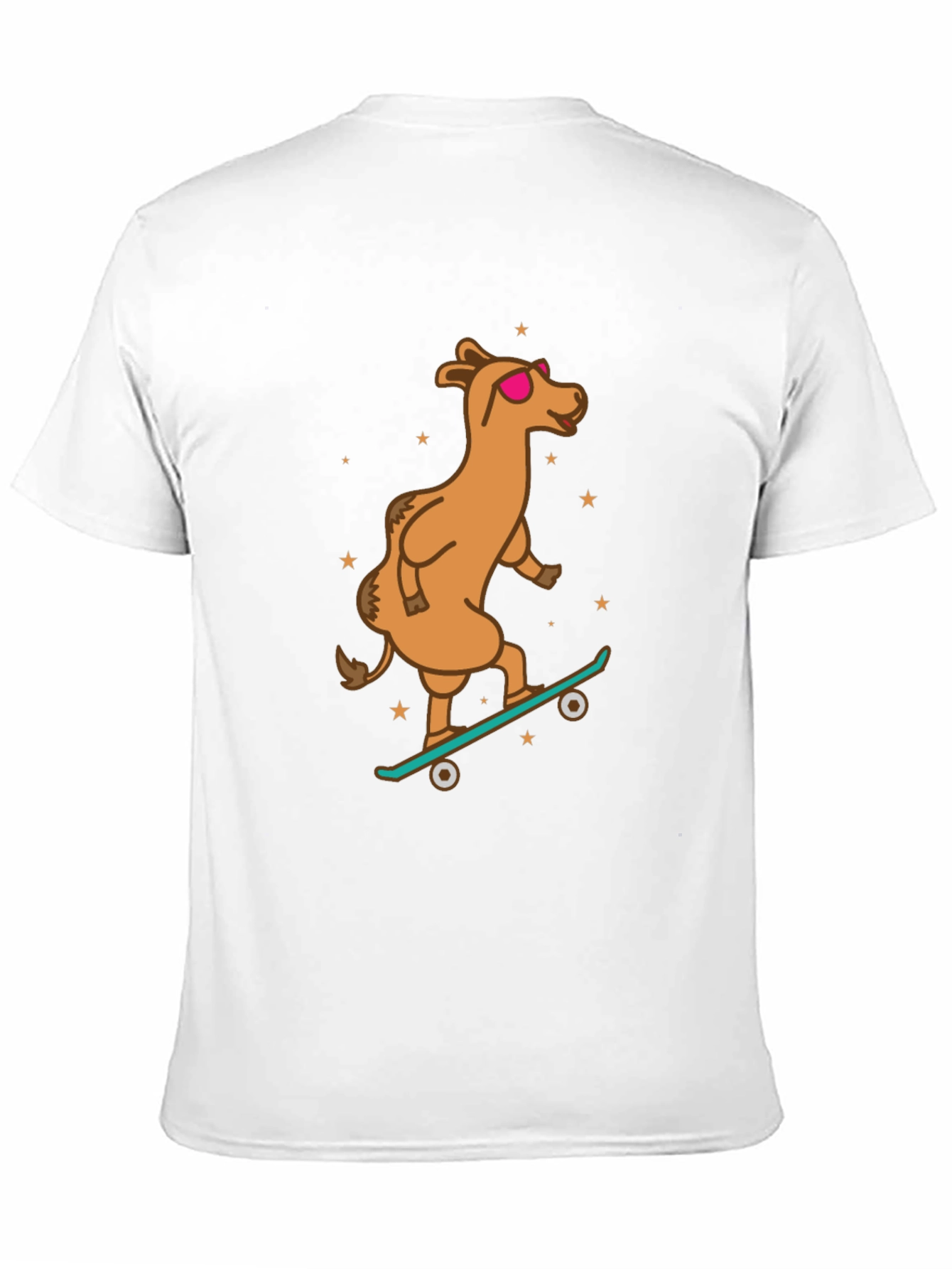 Camel Skateboarder Graphic Tee - Cool & Unique