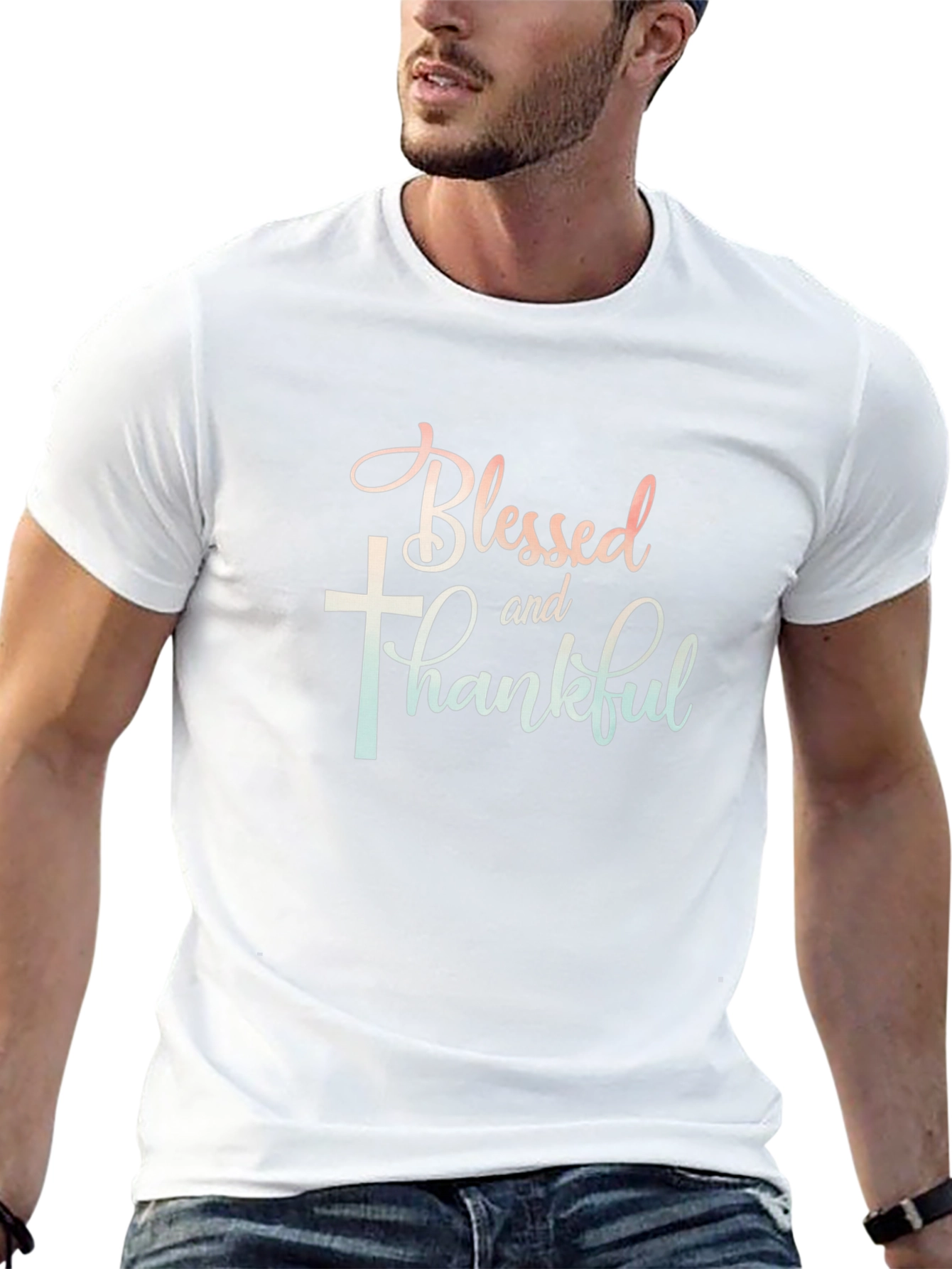 Blessed and Thankful Graphic T-Shirt