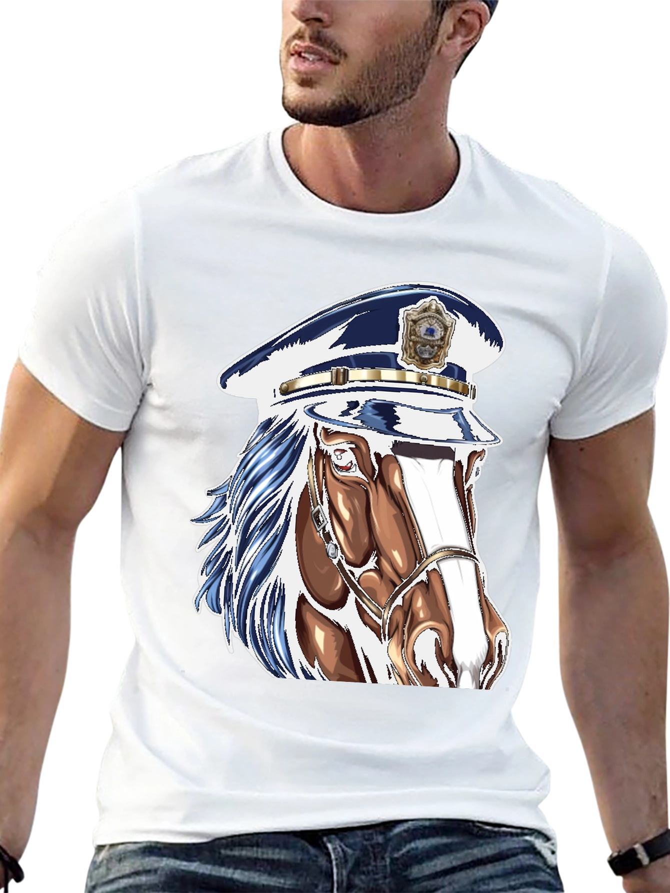 Horse Police T-Shirt - Unique Graphic Tee