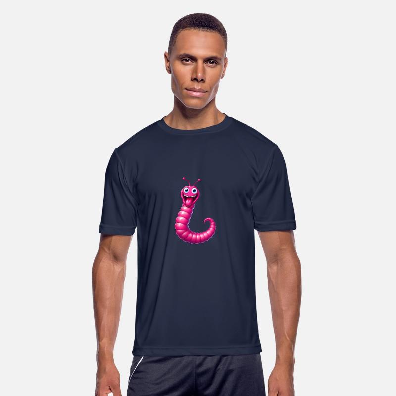 A Cartoonish Worm in a Playful Pose