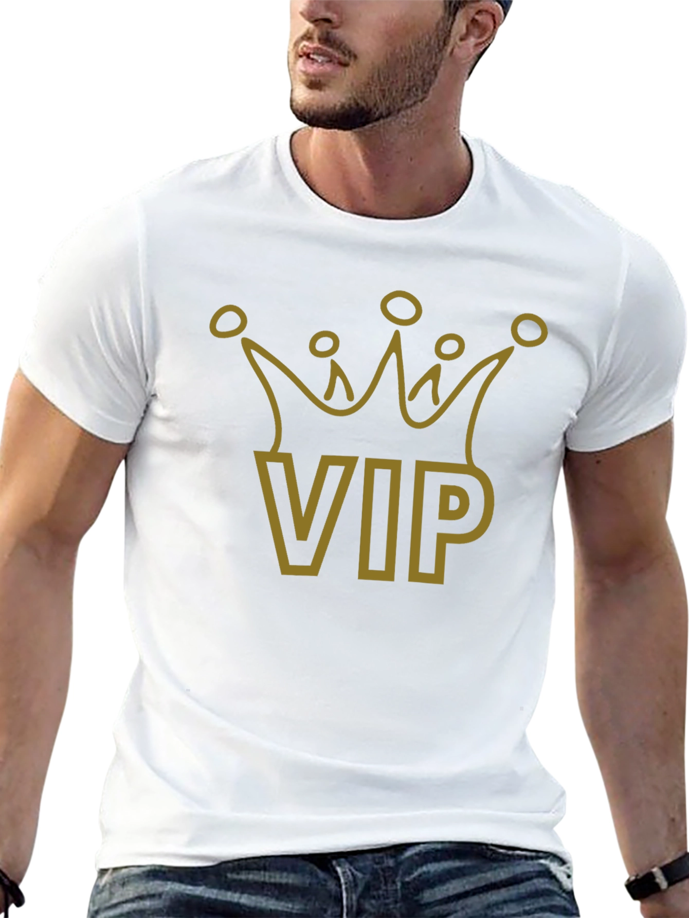 VIP Crown Graphic T-Shirt - Black