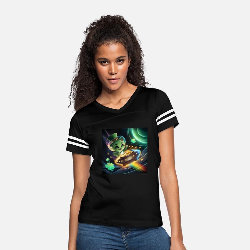Alien St Patrick Day UFO Pot of Gold Sci-fi Galaxy