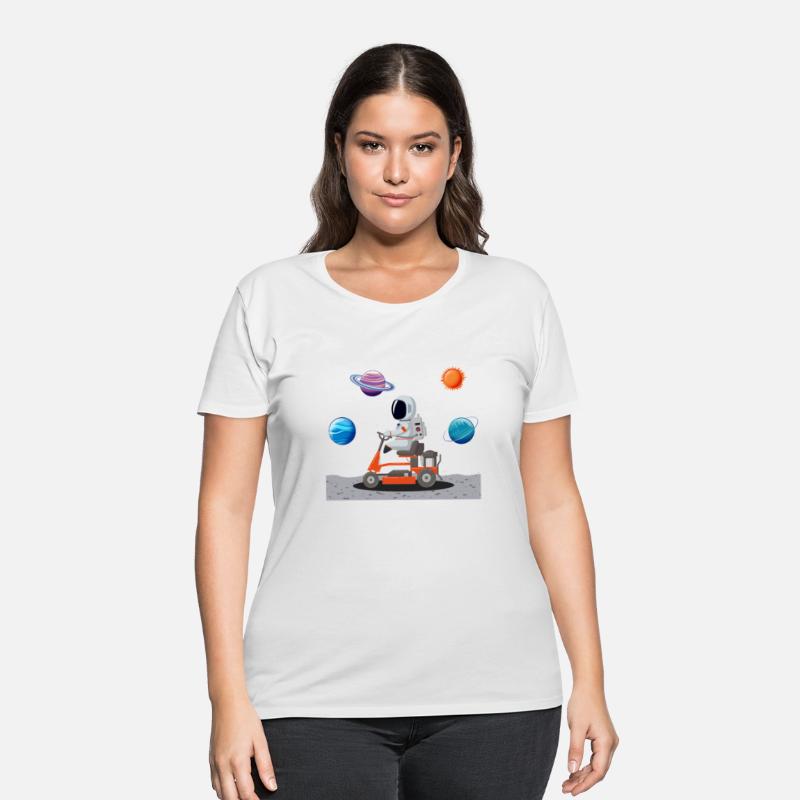 Astronaut Lawnmowing Moon Universe Gift