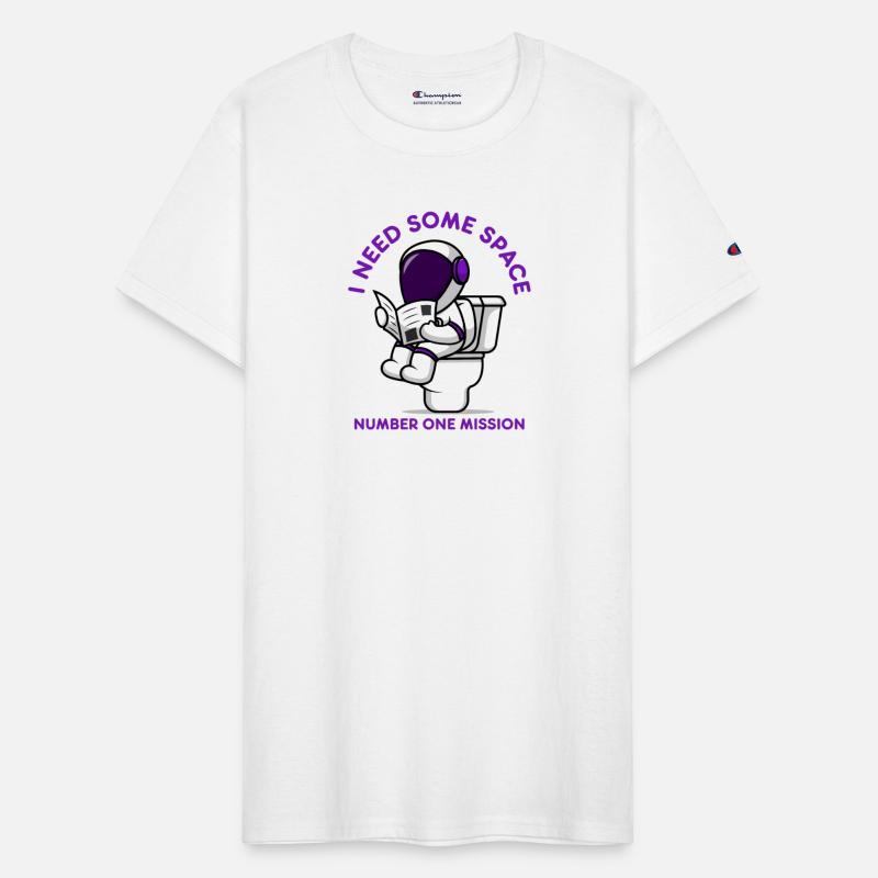 Astronaut Space Number One Poop Toilet Humor Funny