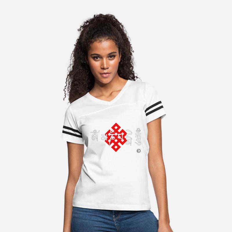 Auspicious knot and six character motto