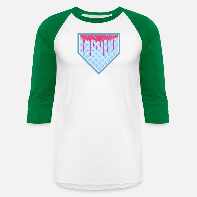 Baseball Home Plate Drip Ice Cream