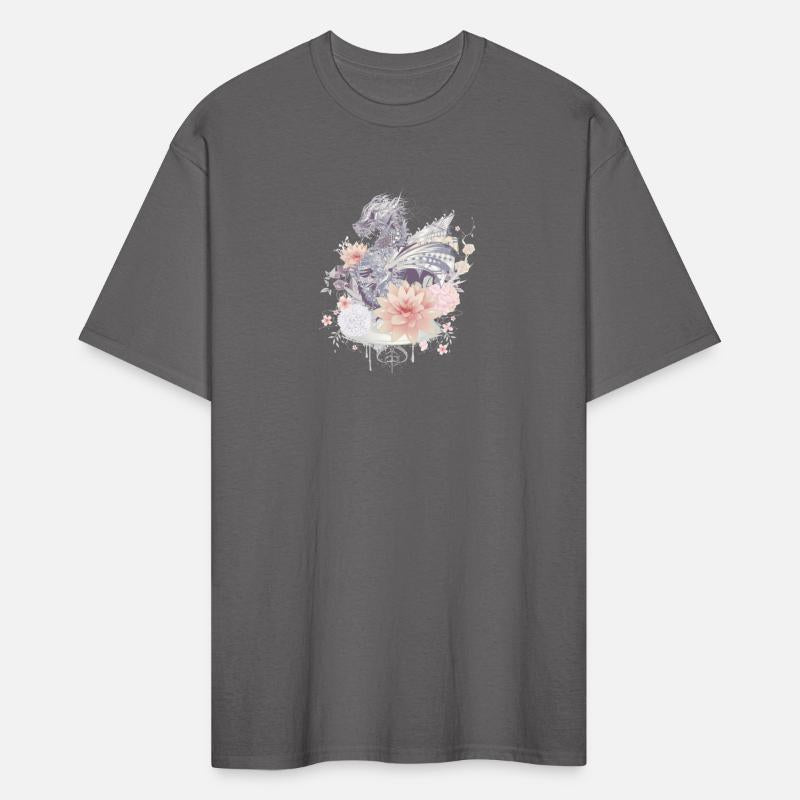 beautiful Japanese style dragon & flowers