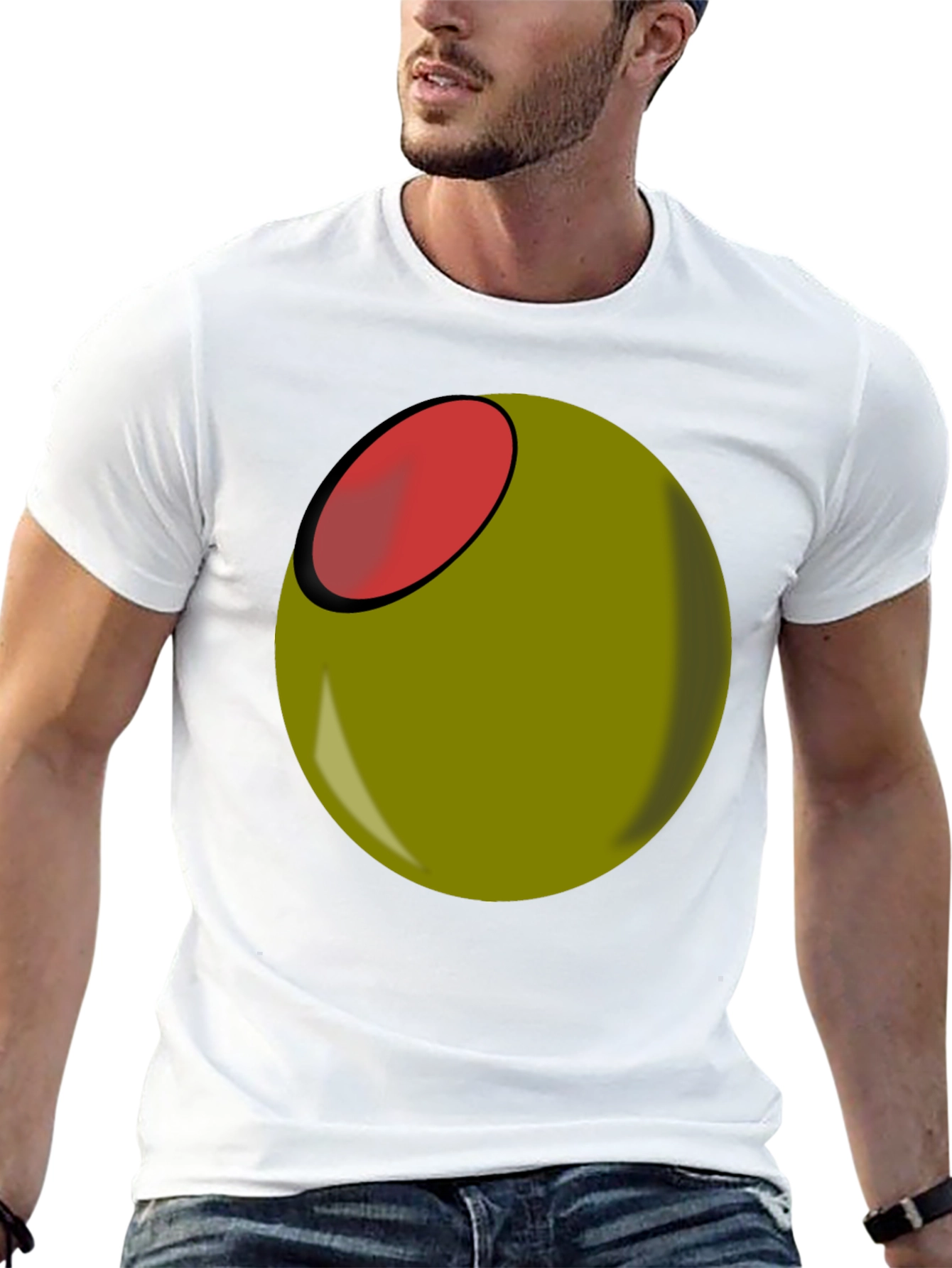 Olive You Funny Graphic T-Shirt