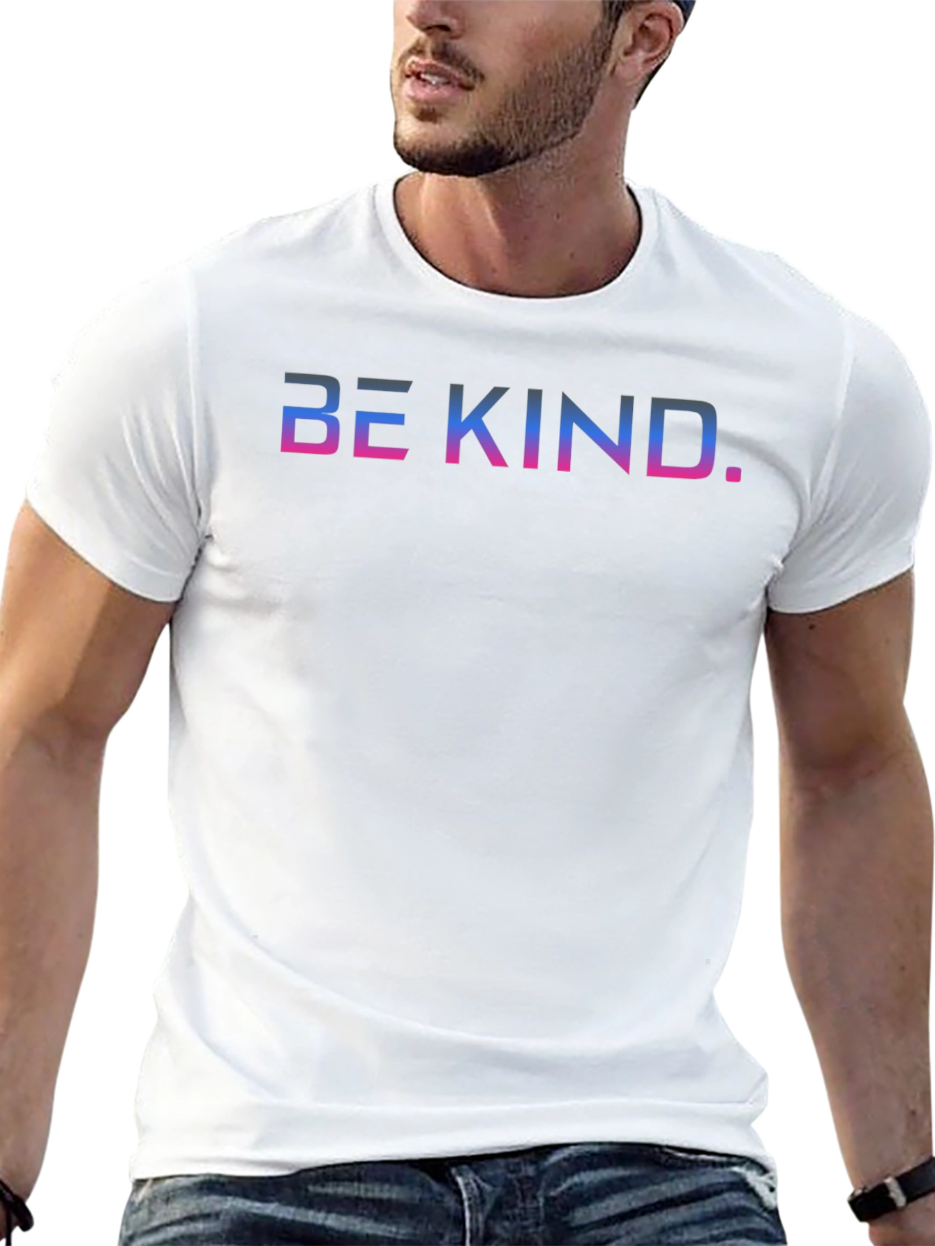 Be Kind Graphic Tee - Soft Black Unisex T-Shirt
