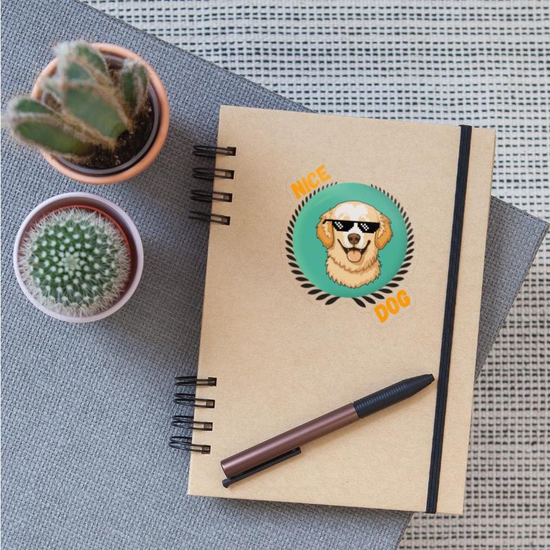 Cool Sunglasses Dog Illustration