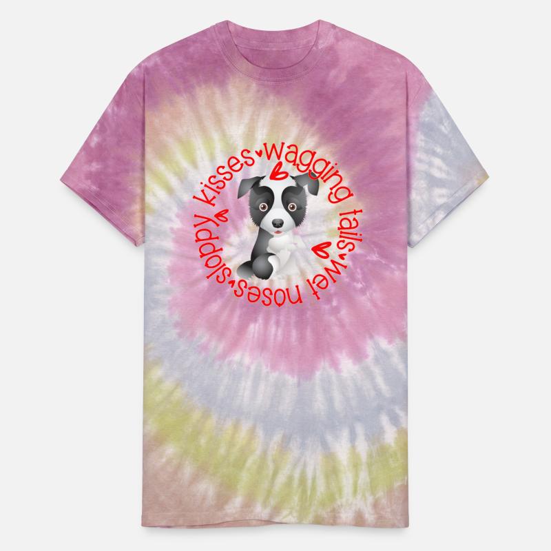 Cute Border Collie, sloppy kisses