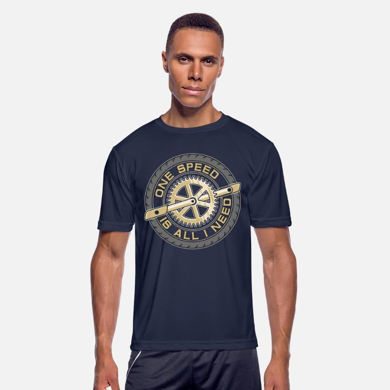 Cyclist One Speed Is All I Need Mountain Biking