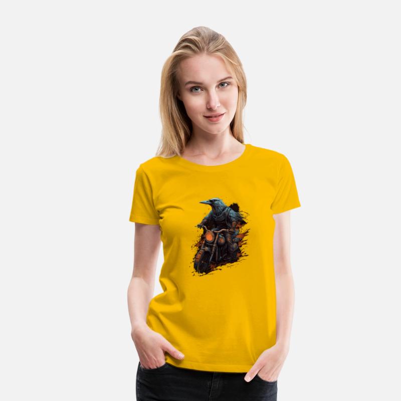 Dirt Bike Raven Crow Motocross Biker Motorcycle Ri