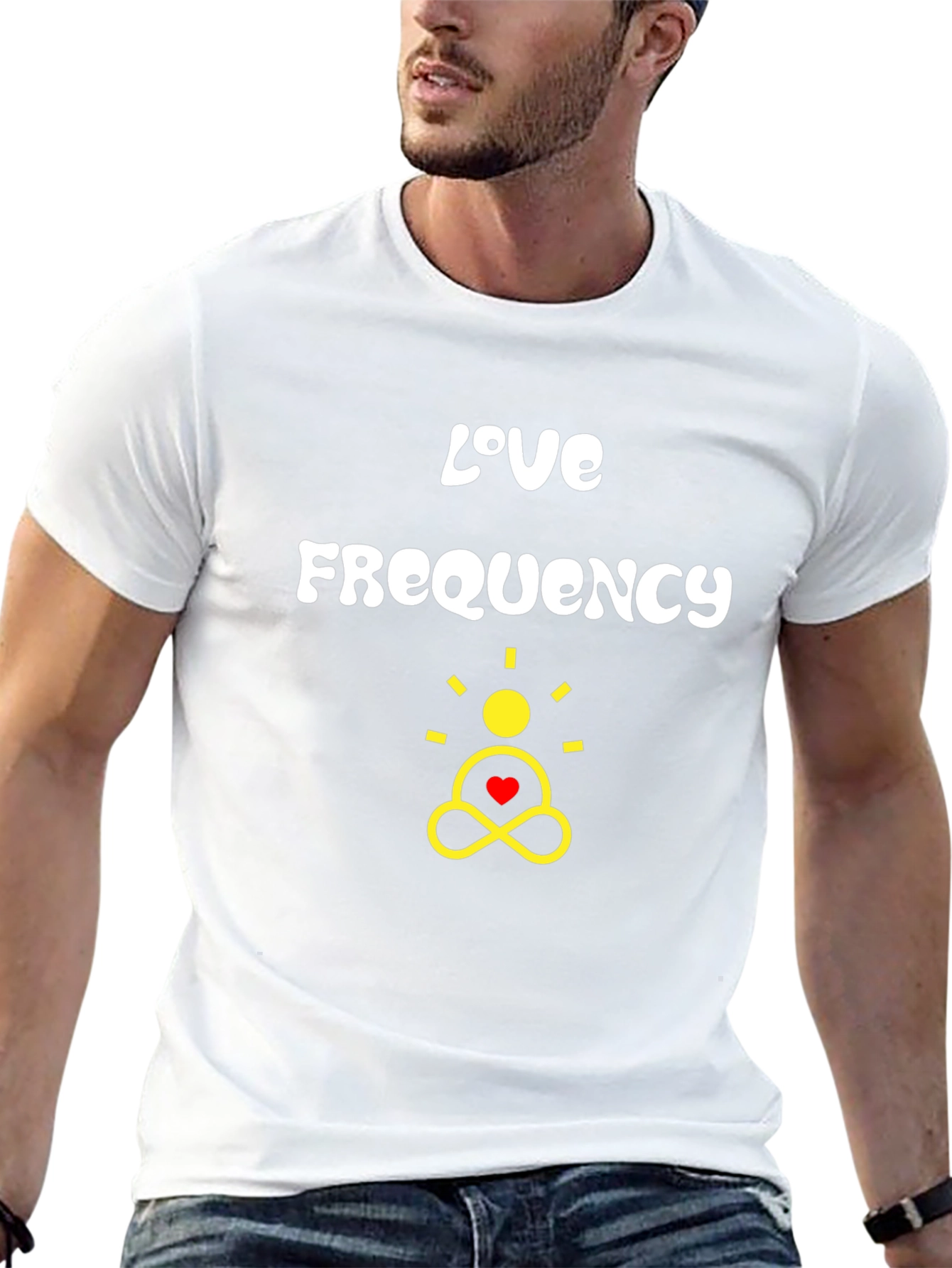 Love Frequency Graphic Tee - Black