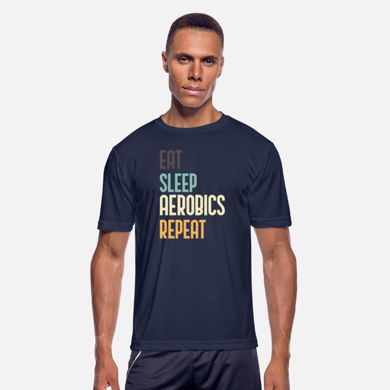 Eat Sleep Aerobics Repeat Funny