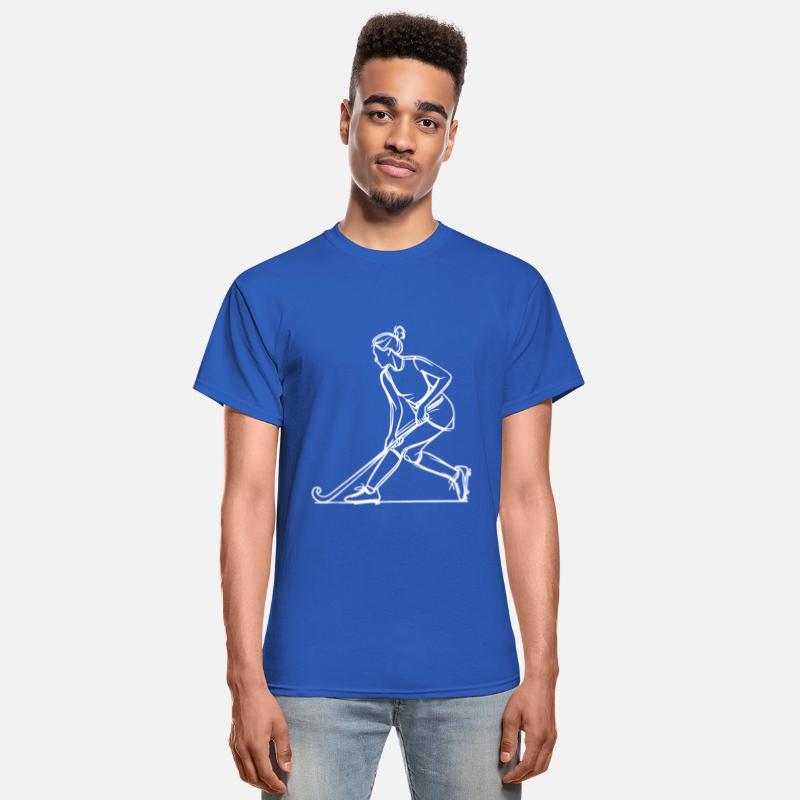 Female Field Hockey Player Drawing