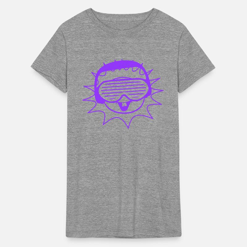 Funny Cool DJ Sun Bright Happy Summer Party Face