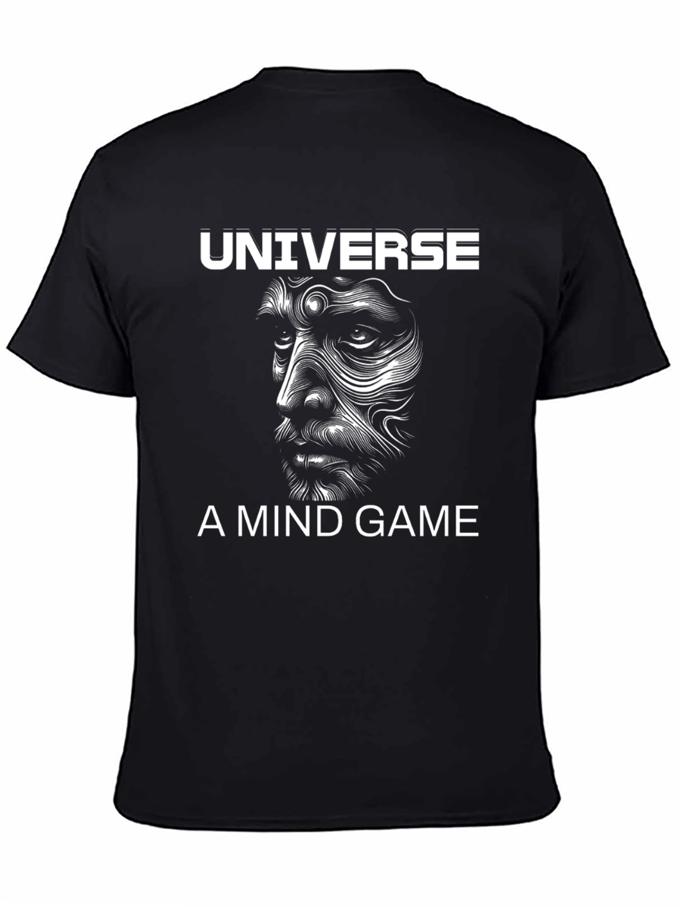 Universe Mind Game Black Graphic Tee