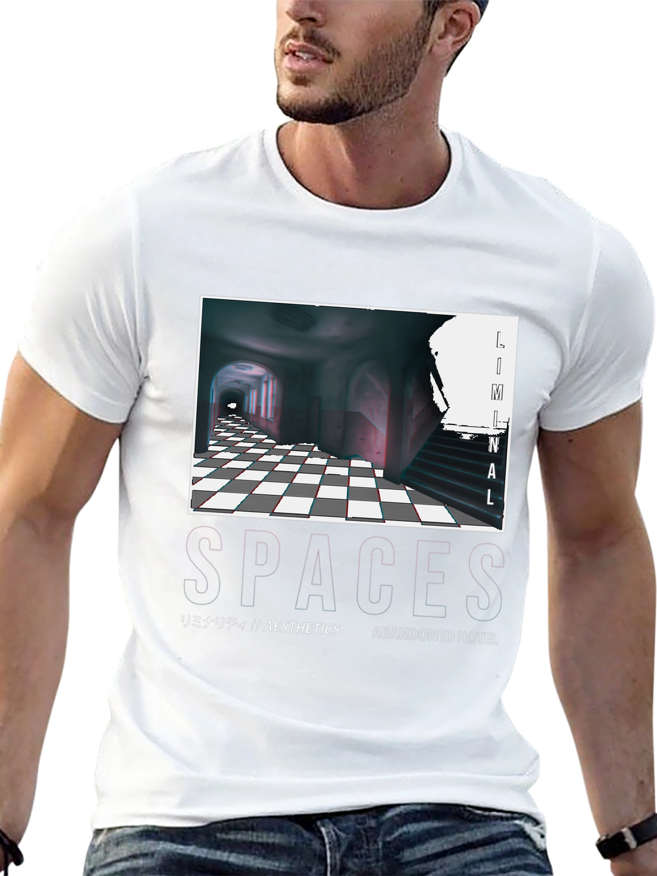 Liminal Spaces Graphic T-Shirt - Black