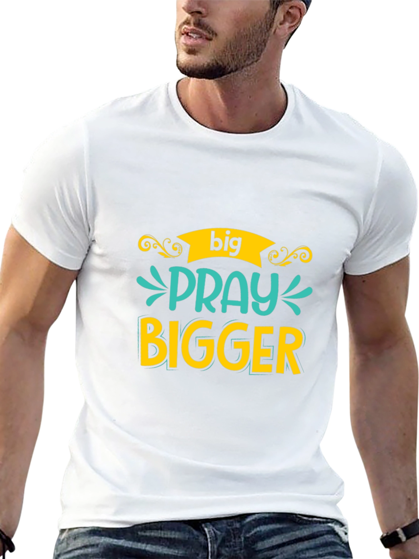 Big Pray Bigger Black Tee
