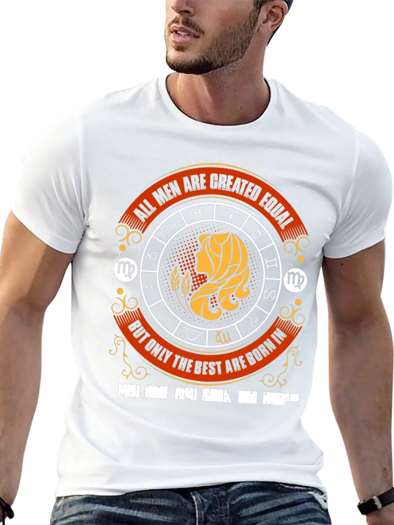 Virgo Zodiac T-Shirt - All Men Are Created Equal